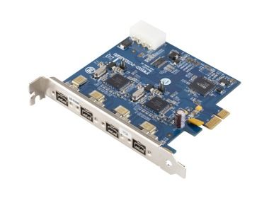 Card 4x IEEE 1394b FireWire 800 PCI Express FWBX2-PCIE1XE220