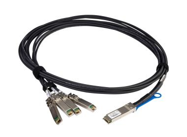 DAC cable Amphenol 1xSFF-8683 QSFP+ 40GbE to 4xSFF-8431 SFP+ 10GbE 3m 624400003