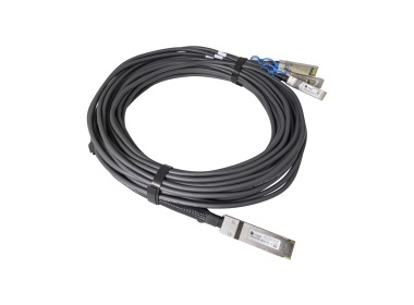 DAC-Kabel SFF-8636 QSFP28 100GbE bis 4xSFF-8402 SFP28 25GbE 5M