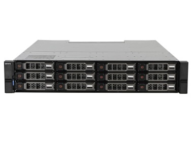 Dell PowerVault Festplattenarray ME4012 mit 2x FC (10/16Gb) controller, 2x 4TB HDD SAS, 2x 580W AC Netzteil, Montageschienen