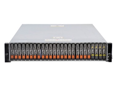 Disk-Array Dell PowerStore 5000T mit, 2x Dual-I/O-Modul (4x10/25GbE SFP28), 6x 1.92TB SSD NVMe, Montageschienen, Abdeckung