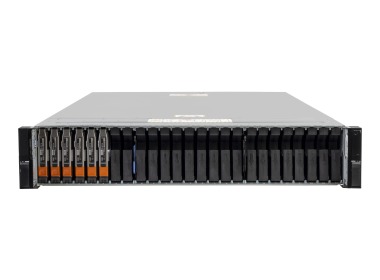 Disk-Array Dell PowerStore 500T mit, 2x Dual-I/O-Modul (4x10/25GbE SFP28), 12x 1.92TB SSD NVMe, Montageschienen, Abdeckung