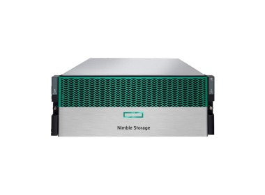 Disk-Array HPE Nimble HF40 24x3.5" mit 4x Silver 4110, 128GB RAM, 2x 8GB DDR4 NVDIMM-N, 21x 6TB 12G SAS 3.5", 4x 1.92TB 6G SATA 2.5", 21x Caddie 3.5", 6x Caddie 2.5" (mit adapter), 4x10GbE SFP+, 2xPSU 3000W