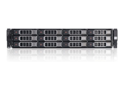 Erweiterungsgehäuse für Speicher Dell PowerVault MD1200 12x3.5" mit 2x Controller EMM, 2x Netzteil DC, Montageschienen