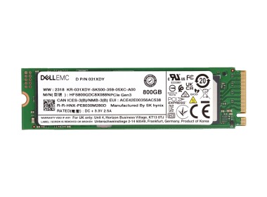 Festplatte Dell 800GB SSD NVMe PCIe 3.0x4 M.2 2280 3D TLC NAND MU 512e 31XDY