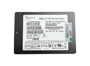 Festplatte HPE 3.84TB SSD SATA 6G 2.5" V-NAND TLC RI AES-256 512b 866615-005
