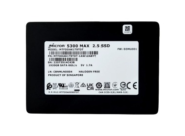 Festplatte Micron 1.92TB SSD SATA 6G 2.5" 3D TLC NAND MU MTFDDAK1T9TDT-1AW1ZABYY
