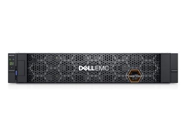 Festplattenarray Dell PowerVault ME5012 mit 2x iSCSI (SFP28) controller, 2x 960GB SSD SAS4, 2x 580W AC Netzteil, Montageschienen