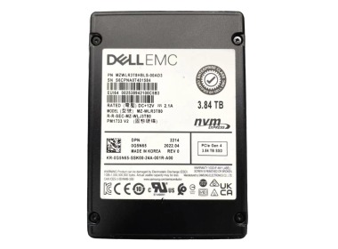 Hard drive Dell 3.84TB SSD NVMe PCIe 4.0 U.2 2.5" TLC RI TCG Opal 2.0 G5N65