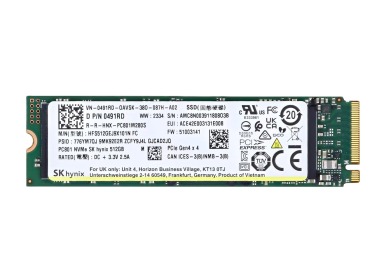Hard drive Dell 512GB SSD NVMe PCIe 4.0x4 M.2 2280 491RD