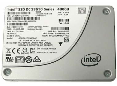 Hard drive HPE 480GB SSD SATA 6G 2.5" MLC MU 804612-006