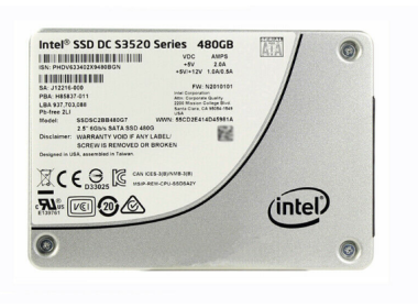 Hard drive Intel 480GB SSD SATA 6G 2.5" MLC SSDSC2BB480G7