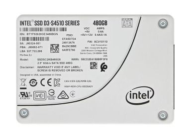 Hard drive Intel D3-S4510 480GB SSD SATA 6G 2.5" SSDSC2KB480G8