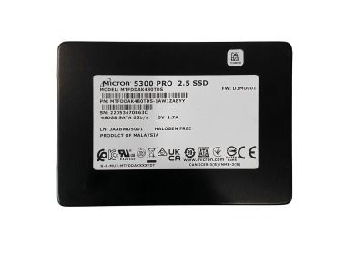 Hard drive Micron 480GB SSD SATA 6G 2.5" TLC MTFDDAK480TDS-1AW1ZABYY