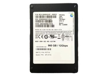 Hard drive Netapp 960GB SSD SAS 12G 2.5" TLC MZILS800HEHP-000G3