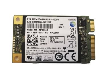Hard drive Samsung Dell MZ-MPC064D 64GB SSD SATA 6G MLC 0PM10