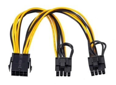 Kabel 1x 8-Pin- CPU (EPS) bis 2x 8-PIN PCIe