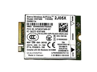 Network interface card Dell Qualcomm DW5811E 4G M.2 WWAN Wireless WiFi Card 2J05X