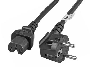 Power cable SCHUKO to C15 1.8m