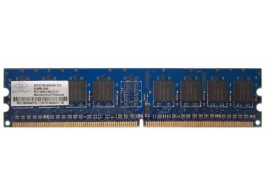 RAM Nanya 512MB 1Rx8 PC2-4200U DDR2 UDIMM 533MHz NT512T64U88A0BY-37B