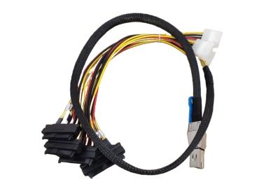 SAS cable SFF-8644 to 4xSFF-8482 75cm