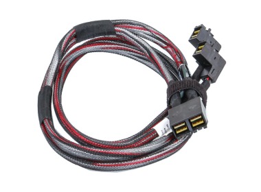 SAS-Kabel Dell PowerEdge R740 16x2.5" 2xSFF-8643 bis 2xSFF-8643 H730P/H740P Adapter 129TR