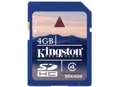 SD Card Kingston 4GB MicroSDHC Class 4