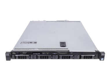 Server Dell PowerEdge R330 4x3.5" mit 1x E3-1235L v5, 64GB RAM, 2x 960GB SSD SATA 2.5", 2x PSU, schienen und befestigungsteile, iDRAC 8
