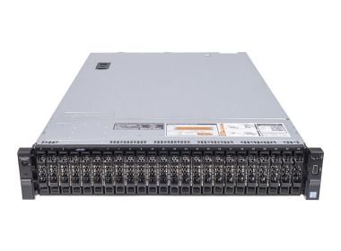 Server Dell PowerEdge R730xd 24x2.5" with 2x E5-2620 v3, 64GB RAM, H730, 2x480GB SSD SATA 2.5", 4x1GbE, 2xPSU, Rails, iDRAC 8 Enterprise