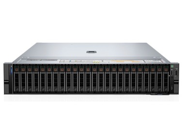 Server Dell PowerEdge R7625 24x2.5" mit 2x EPYC 9634, 128GB RAM-Speicher, H755, 2x 800GB SSD SAS 12G MU 2.5", 2x10GbE BASE-T, 4x1GbE, 2x Netzteil, Montageschienen, Abdeckung, iDRAC9 Enterprise