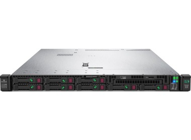 Server HPE ProLiant DL360 Gen10 8x2.5" mit 2x Gold 6148, 32GB RAM-Speicher, P408i-a, 2x HPE 960GB SSD SATA 2.5", 2x Netzteil, Montageschienen