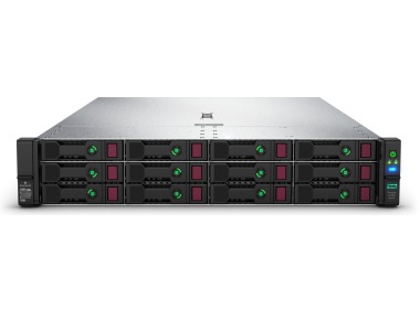 Server HPE ProLiant DL380 Gen10 12x3.5" mit 2x Silver 4112, 128GB RAM-Speicher, P408i-a, 2x HPE 960GB SSD SATA 2.5", 2x Netzteil, Montageschienen, iLO 5