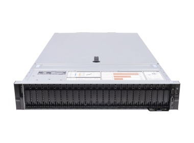 Serwer Dell PowerEdge R740xd 24x2.5"mit 2x Silver 4114, 32GB RAM, H730p, 2x 480GB SSD SATA 2.5", 4x1GbE, 2x PSU 1100W, Montageschienen, iDRAC9 Enterprise