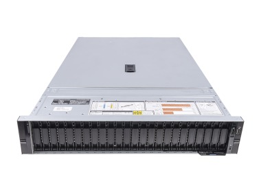 Serwer Dell PowerEdge R7525 24x2.5" mit 1x EPYC 7702, 64GB RAM, 2x 480GB SSD SATA 2.5", 2x10/25GbE SFP28, 2x PSU 800W, Montageschienen, Abdeckung, iDRAC9 Enterprise