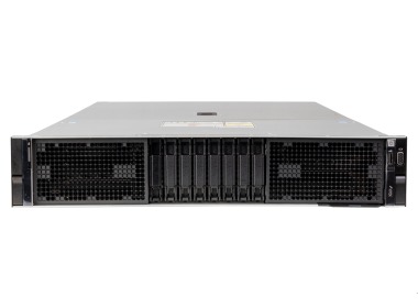 Serwer Dell PowerEdge R760xa 8x2.5" mit 2x Platinum 8592+, 1024GB RAM, H755, 2x 480GB SSD SATA 2.5", 4x 1.92TB SSD SAS 12G RI 2.5", 2x10/25GbE SFP28, 3x Nvidia A40 48GB, 2x PSU 3200W, Montageschienen, iDRAC9 Enterprise