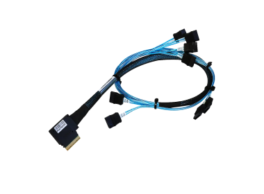 Supermicro Slimline SAS x8 (LA) auf 8x SATA-Kabel, 70 cm (CBL-SAST-0827)