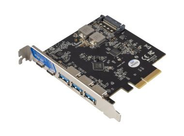 USB controller Akasa PCIe 2.0 x4 - 3x USB 3.2 Gen 2, 2x USB-C 3.2 Gen 2 AK-PCCU3-09