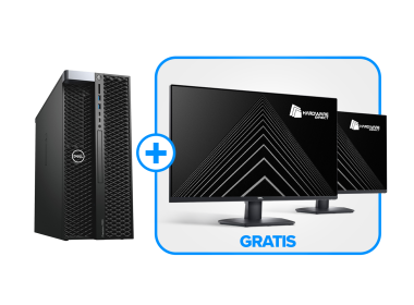 Workstation Dell Precision T7920 4x3.5" mit 2x Platinum 8276, 128GB RAM-Speicher, 1x 1TB SSD NVMe M.2, 1x NVidia RTX 4000 SSF Ada 20GB, 1x Netzteil, 2x New Monitor Dell SE3223Q 31.5"