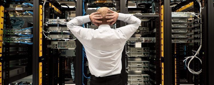 Serverraum mit Rack-Servern